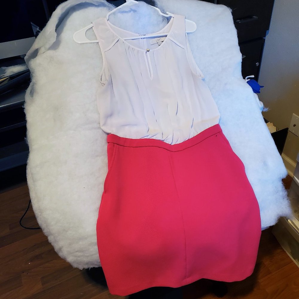 Loft Chiffon Tank Dress